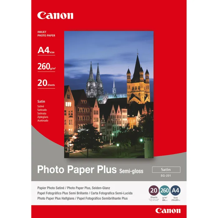 Canon SG-201 Semi-Gloss Photo Paper Plus A4 1686B021 