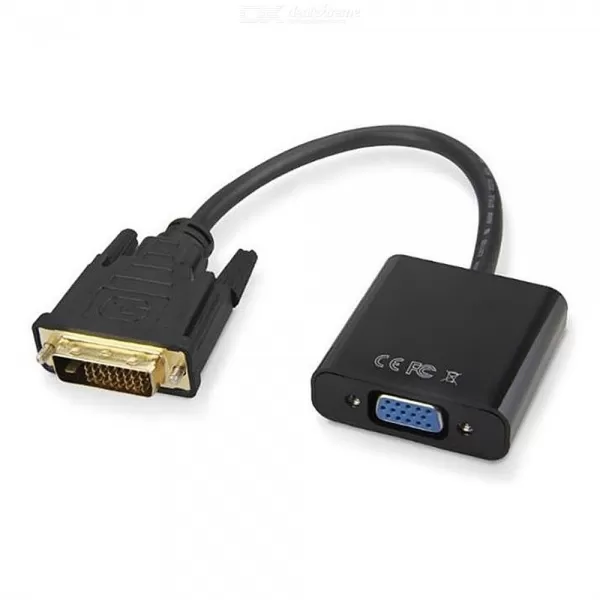 E-GREEN Adapter - Konvertor DVI-D Dual Link M - VGA 
