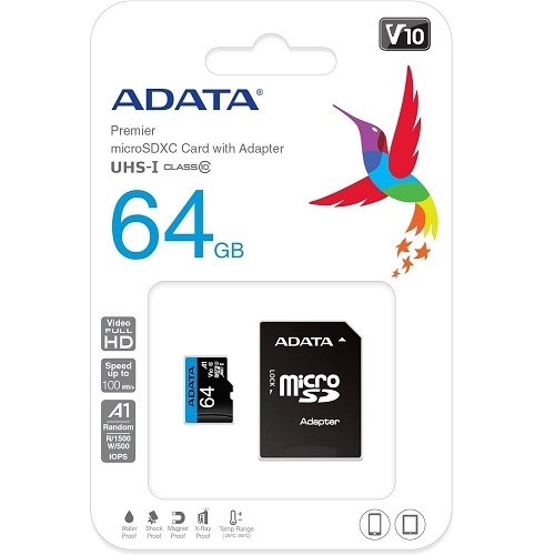 A-DATA 64GB AUSDX64GUICL10A1-RA1 
