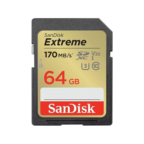 SanDisk Extreme 64GB SDXC SDSDXV2-064G-GNCIN 